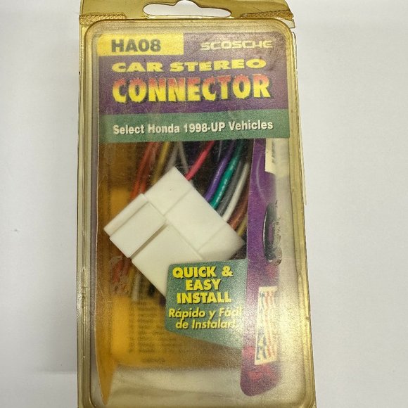 Scosche Honda Power Speaker Connector HA08 1998-Up - Picture 1 of 5